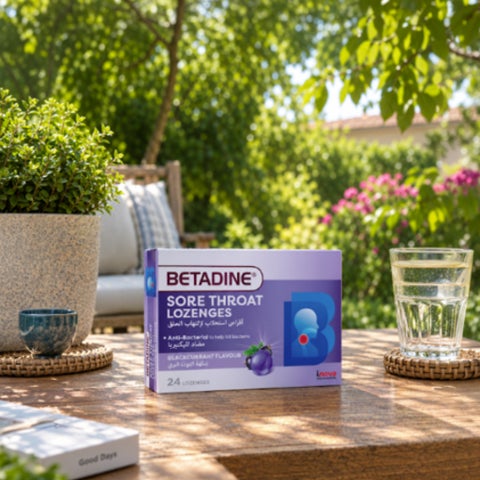 Betadine Sore Throat Lozenges, Blackcurrant - 24 Lozenges