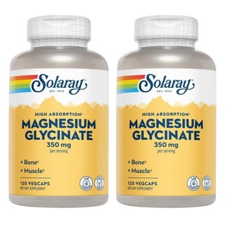 Solaray Magnesium Glycinate 350mg Veg Capsules Multipack - 2 x 120 Capsules