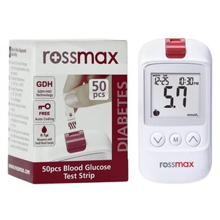 Rossmax HS200 Blood Sugar Monitor + Test Strips 50's