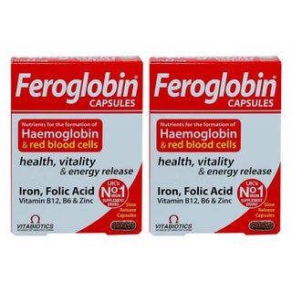 Vitabiotics Feroglobin B12 & Iron Capsules Multipack - 2 x 30 Capsules