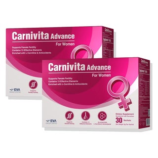 Eva Pharma Carnivita Advance Powder, Women Fertility Support - 2 x 30 Sachets