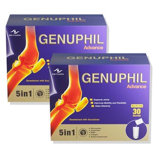 Eva Pharma Genuphil Advance 5-In-One Powder, Joint Support - 2 x 30 Sachets