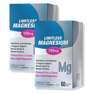 Eva Pharma Limitless Magnesium 150mg Tablets - 2 x 60 Tablets