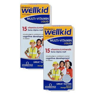 Vitabiotics Wellkid Multivitamin Orange Flavoured Liquid - 2 x 150ml