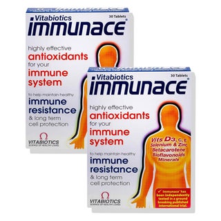 Vitabiotics Immunace Tablets With Antioxidants, Vitamins & Minerals - 2 x 30 Tablets