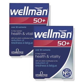 Vitabiotics Wellman 50+ Multivitamin Tablets - 2 x 30 Tablets