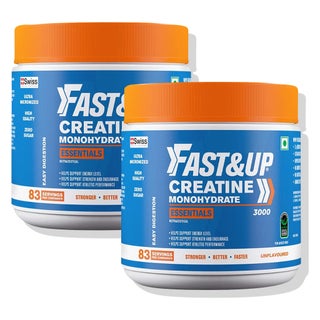 Fast&Up Creatine Monohydrate 3000 Powder, Unflavored - 2 x 250g