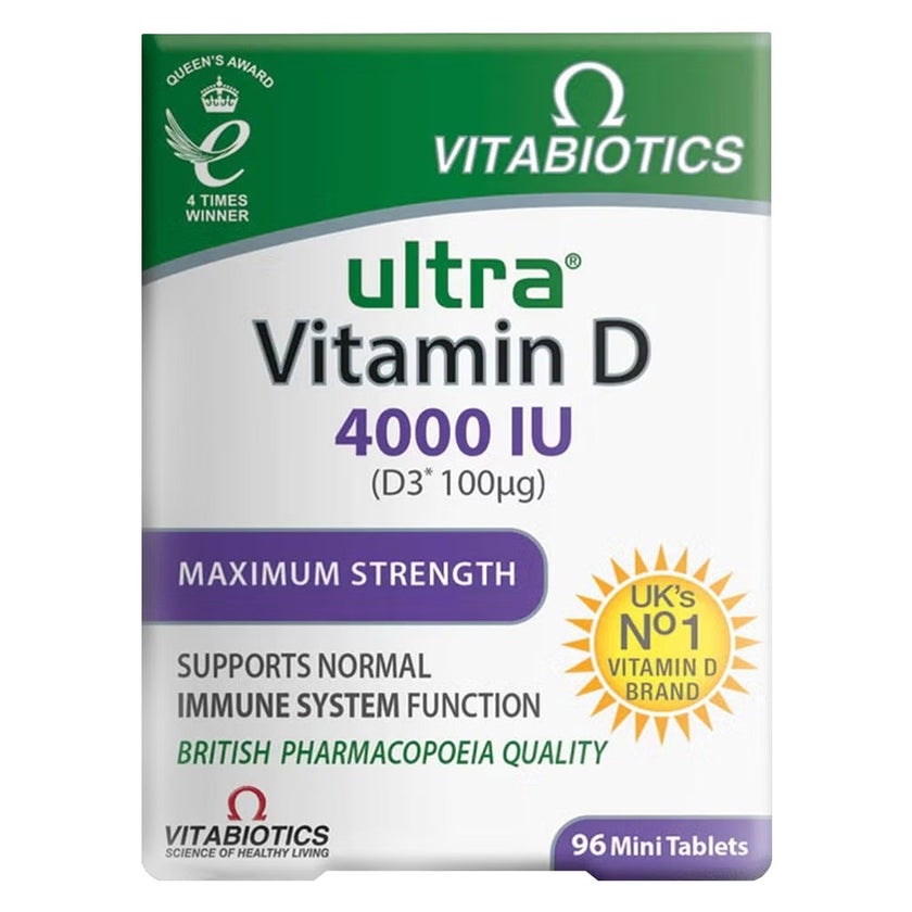 Vitabiotics Feroglobin B12 & Iron + Ultra Vitamin D3 4000IU Bundle Pack