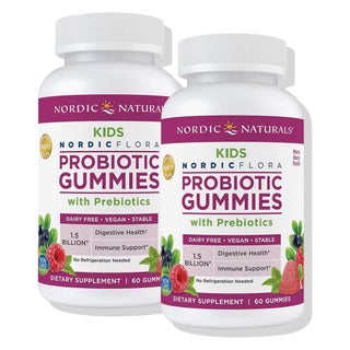 Nordic Naturals Kids Probiotic Gummies With Prebiotics - 2 x 60 Gummies