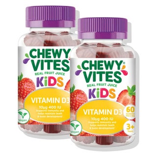 Chewy Vites Kids Vitamin D3 400IU Gummies - 2 x 60 Gummies