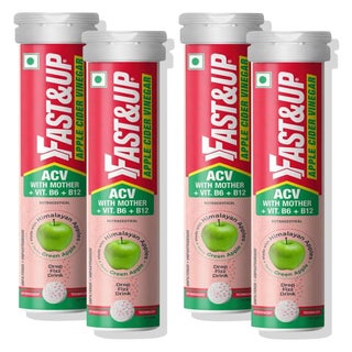 Fast&Up Apple Cider Vinegar, Green Apple - 4 x 15 Effervescent Tablets