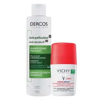 Vichy 72H Stress Resist Deo Roll On 50ml + Anti Dandruff Shampoo 200ml