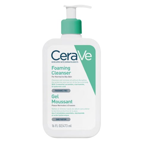 Cerave Foaming Cleanser, Normal to Oily Skin 236ml + Moisturising Lotion 236ml