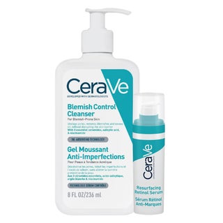 CeraVe Blemish Control Cleanser 236ml + Resurfacing Retinol Serum 30ml