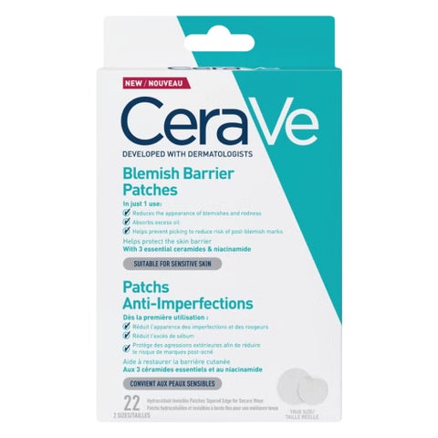 CeraVe Blemish Barrier Patches 22 Pieces + Blemish Control Cleanser 236ml