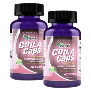 AMS Collacaps Hydrolyzed Collagen & Vitamin C Caplets - 2 x 60 Caplets