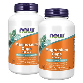 Now Magnesium 400mg Capsules - 2 x 180 Capsules
