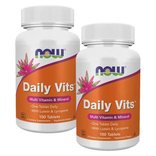 Now Daily Vits Multivitamins & Minerals Tablets - 2 x 100 Tablets