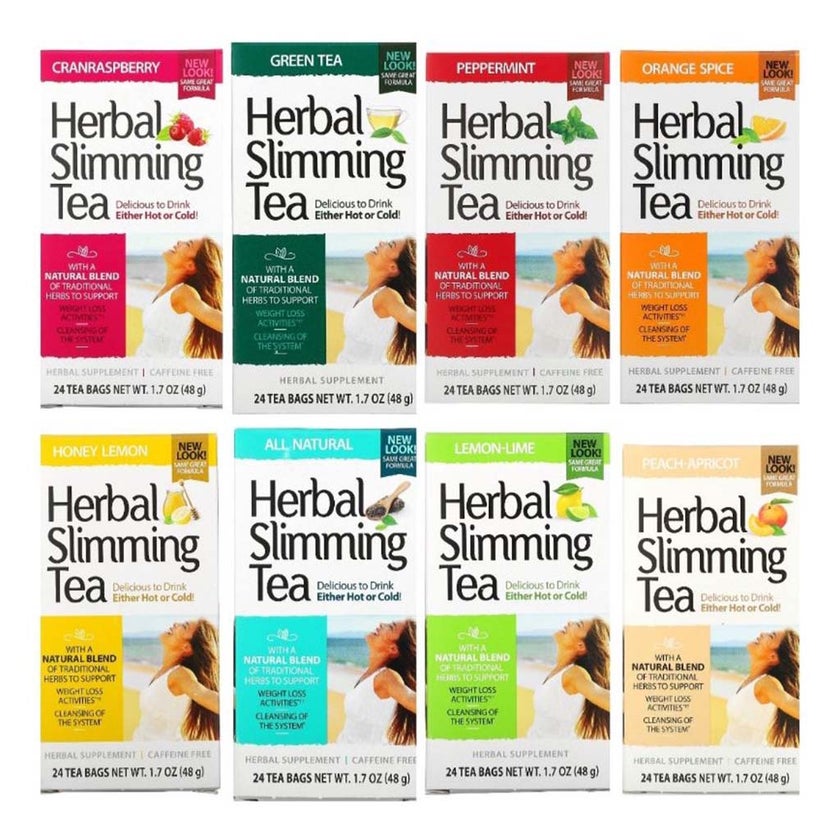 21st Century Herbal Slimming Tea Bag, CranRaspberry, Pack of 24's