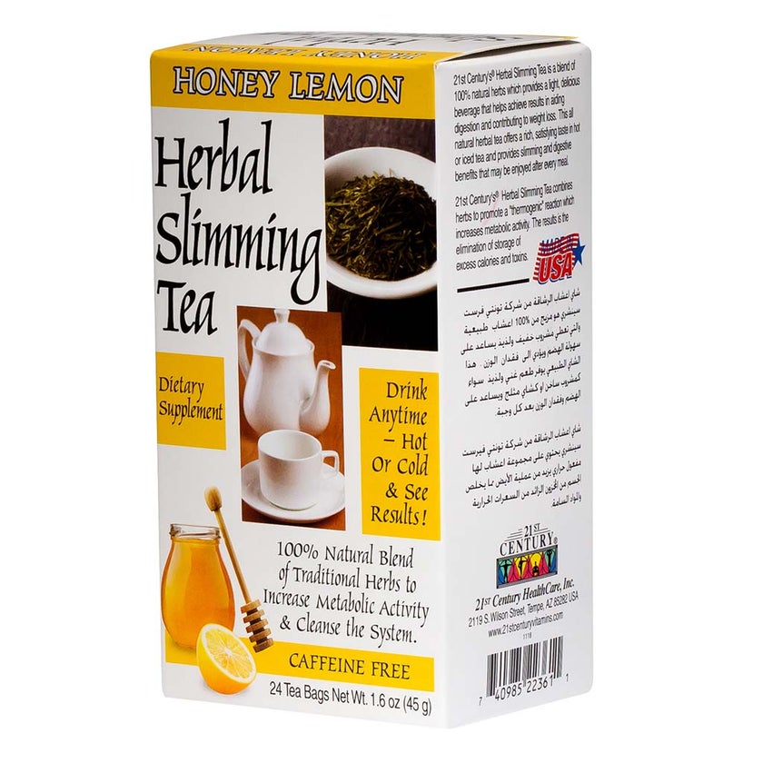 21st Century Herbal Slimming Tea, Honey Lemon, Pack of 24's