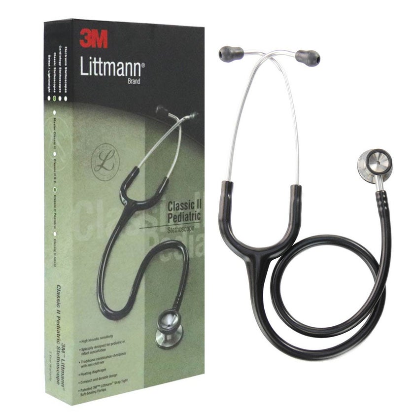 3M Littmann Classic II Paediatric Stethoscope Black 2113