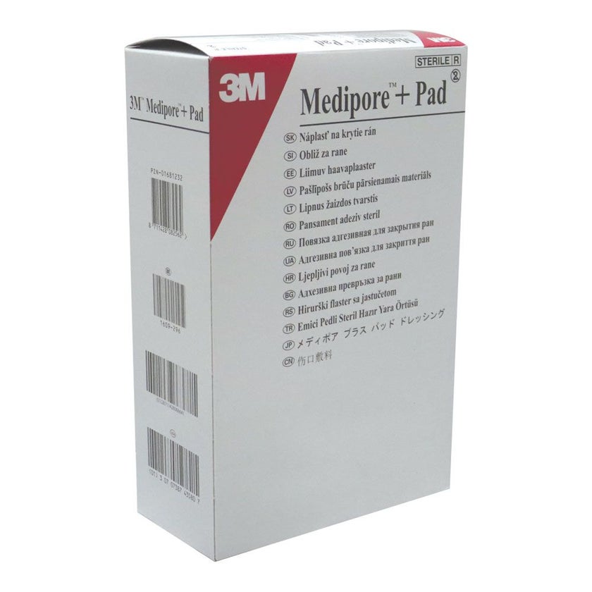 3M Medipore + Pad 10 x 15cm, Pack of 25's