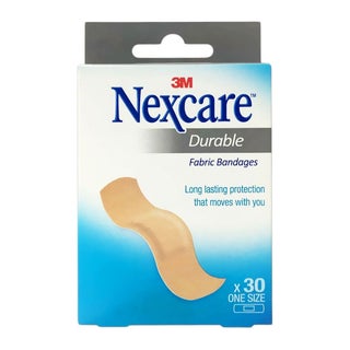 3M Nexcare Durable Fabric Bandage One Size, Pack of 30's