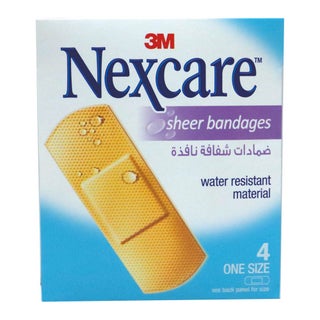 3M Nexcare Sheer Bandages, Pack of 4's