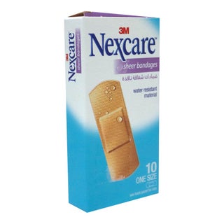 3M Nexcare Sheer Bandages, Pack of 10's
