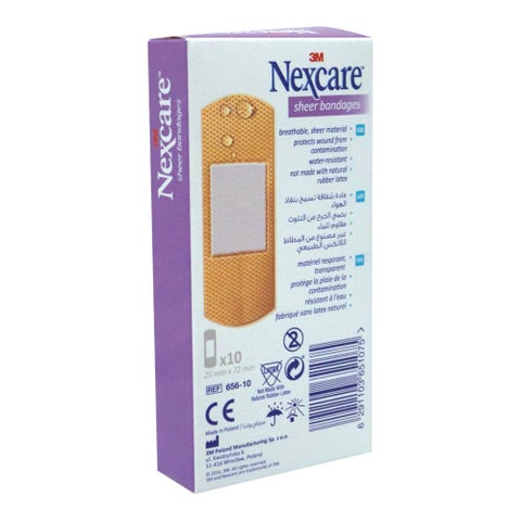 3M Nexcare Sheer Bandages, Pack of 10's