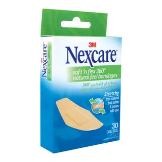 3M Nexcare Soft 'n Flex Bandage 572-30D, Pack of 30's