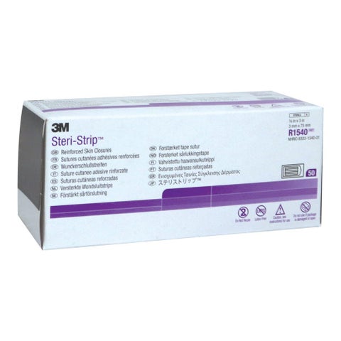 3M Steri-Strip 3 mm x 75 mm, Pack of 50's
