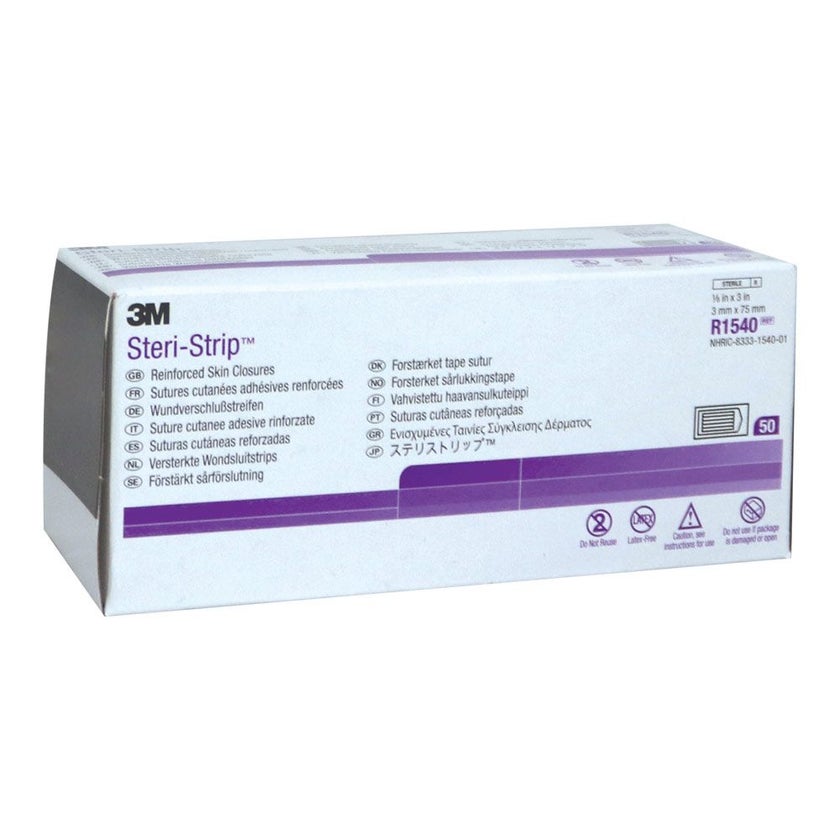 3M Steri-Strip 3 mm x 75 mm, Pack of 50's