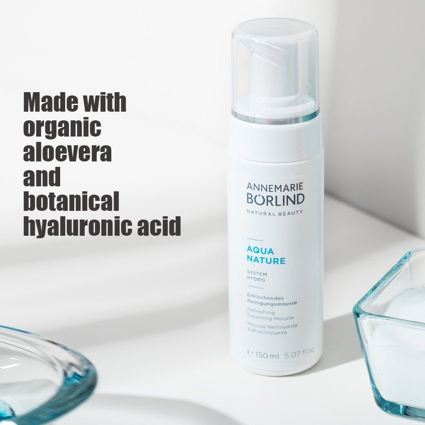 Annemarie Borlind Aquanature Refreshing Cleansing Mousse For Dirt & Make-up Removal 150ml