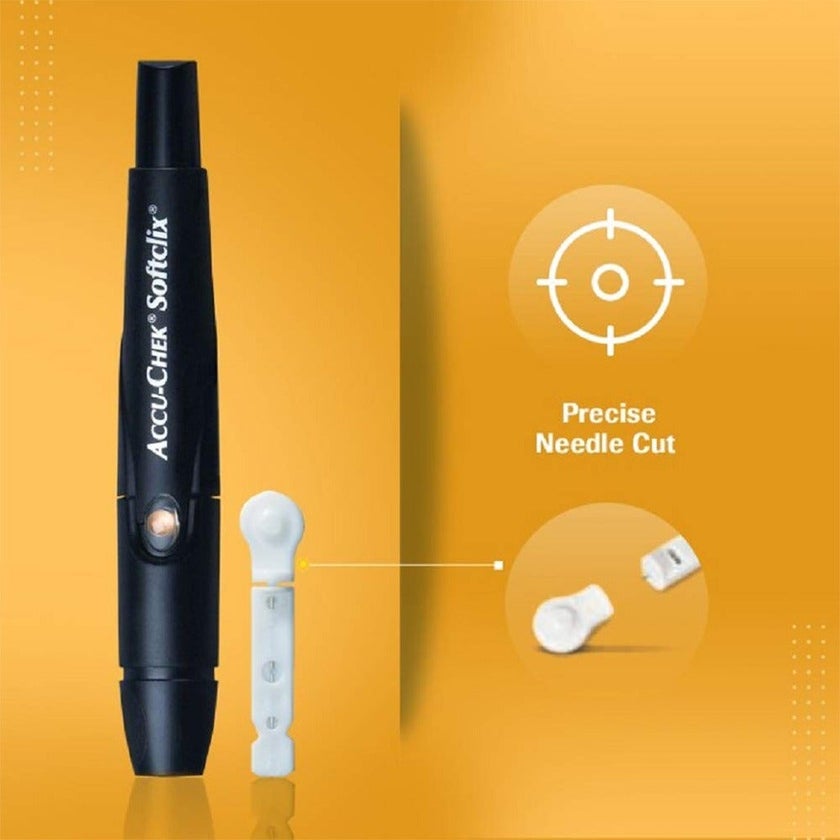 Accu-Chek Softclix Lancets For Diabetic Blood Glucose Testing, Pack of 100's