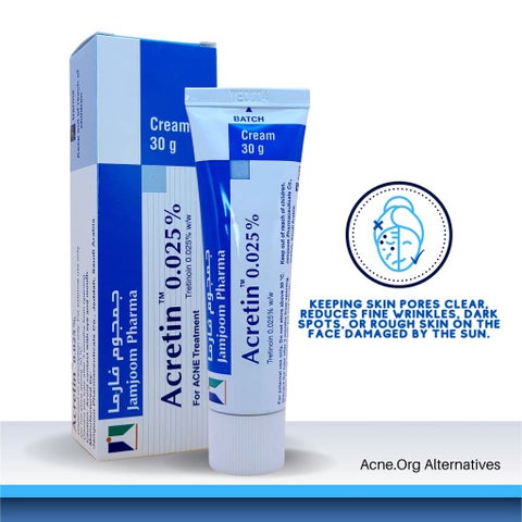 Acretin 0.025% Topical Cream 30g