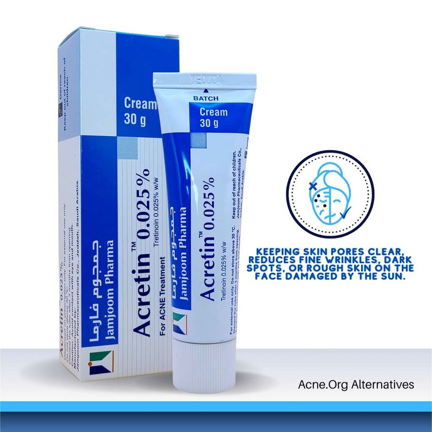 Acretin 0.025% Topical Cream 30g