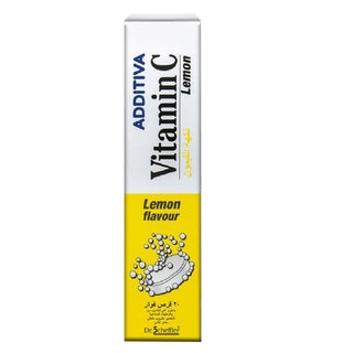 Additiva Vitamin C 1000MG Lemon Effervescent Tablets, Pack of 20's