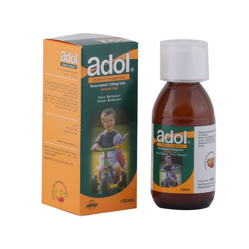 Adol Paracetamol Children's Suspension 250mg/5ml, 100ml