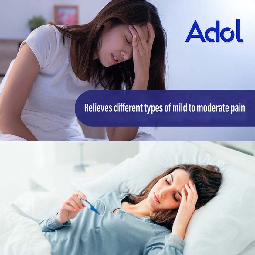 Adol 500mg Caplets, Pack of 48's