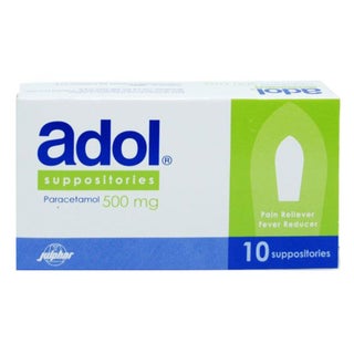 Adol Paracetamol 500mg Suppositories, Pack of 10's