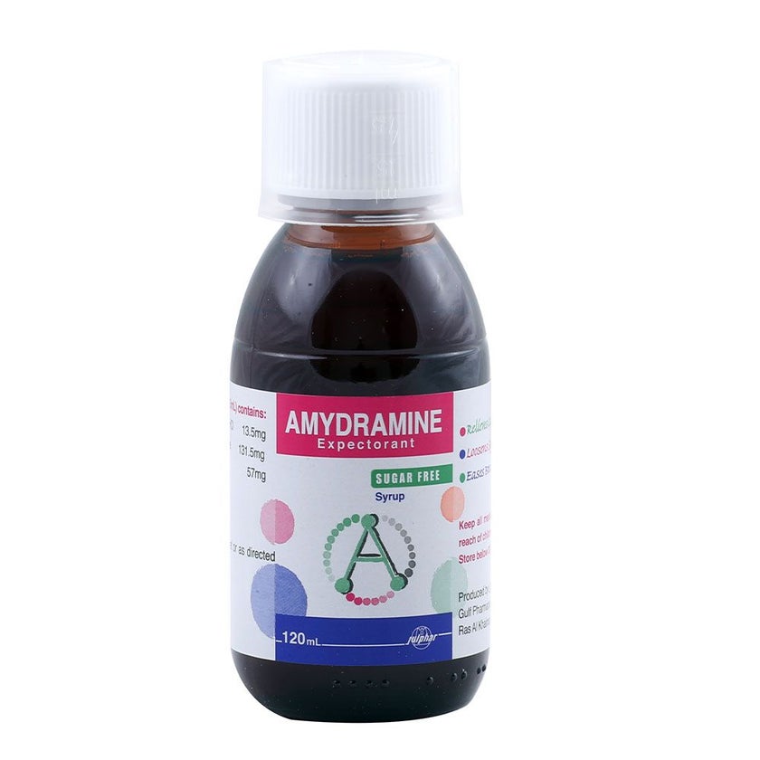 Amydramine Sugar Free Expectorant Syrup 120ml
