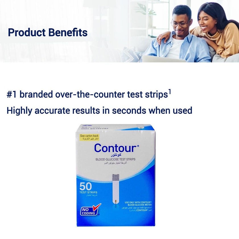 Ascensia Contour Strips, Pack of 50's