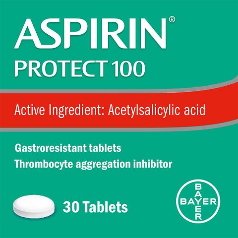 Aspirin Protect 100mg Tablets, Pack of 30's