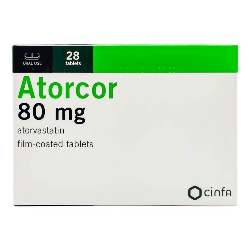 Atorcor 80mg Tablets, Pack of 28's