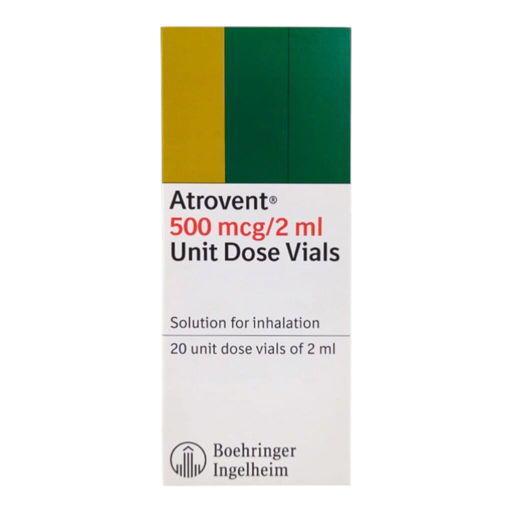 Atrovent 500mcg/2ml Solution For Inhalation 2ml, Pack of 20's - myAster