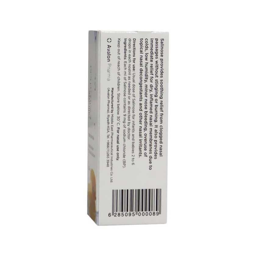 Avalon Salinose Baby Nasal Drops 20ml