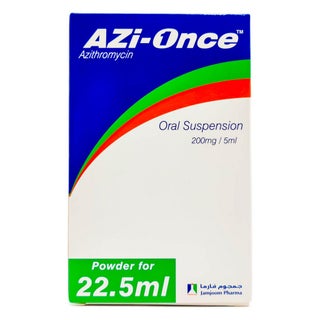 Azi Once 200mg/5ml Powder For Oral Suspension 22.5ml