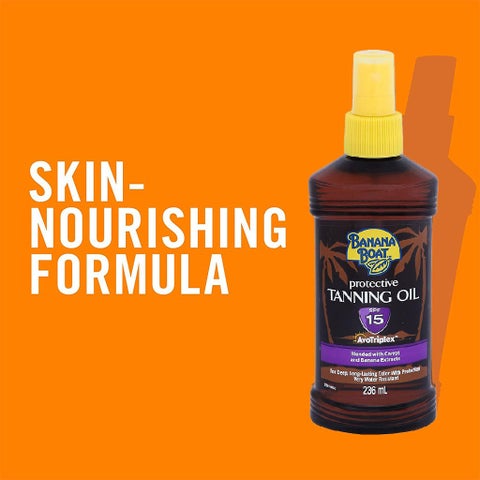 Banana Boat SPF15 Protective Tanning Oil 236ml