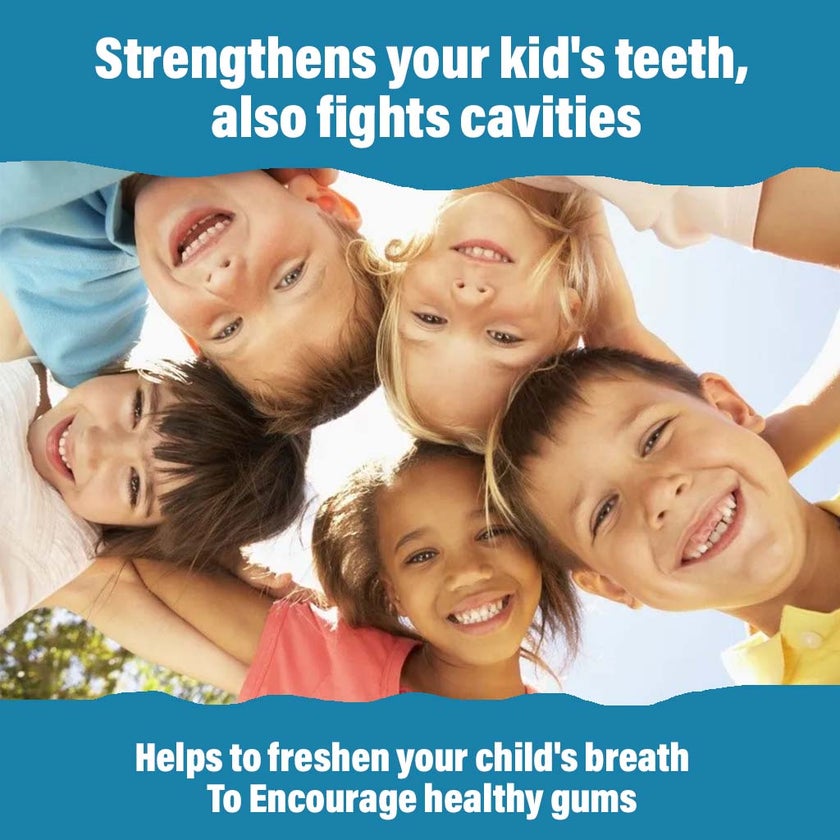 Sunstar Gum Junior 6+ Year Kid's Mouthwash With Fluoride To Prevent Cavities, Strawberry 300ml